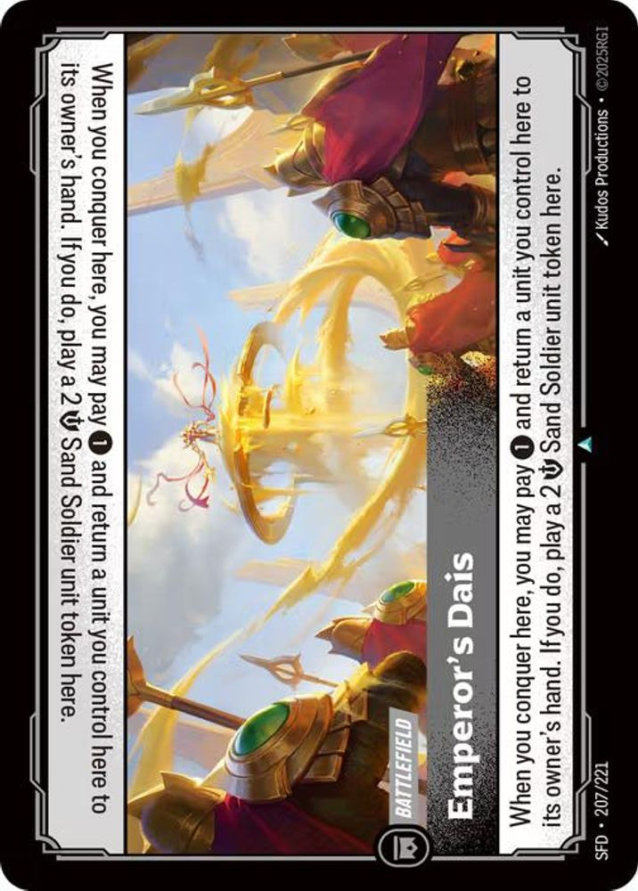 Emperor's Dais 207/221 Uncommon Spiritforged Foil
