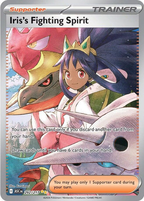 Iris's Fighting Spirit 292/217 Ascended Heroes Holo