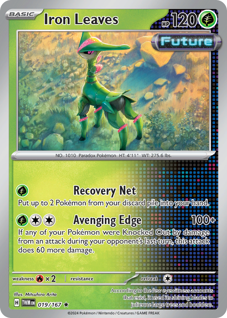 Iron Leaves 019/167 Rare Twilight Masquerade Reverse Holo