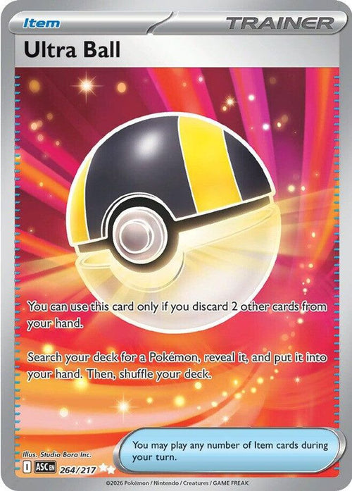 Ultra Ball 264/217 Ultra Rare Ascended Heroes Holo
