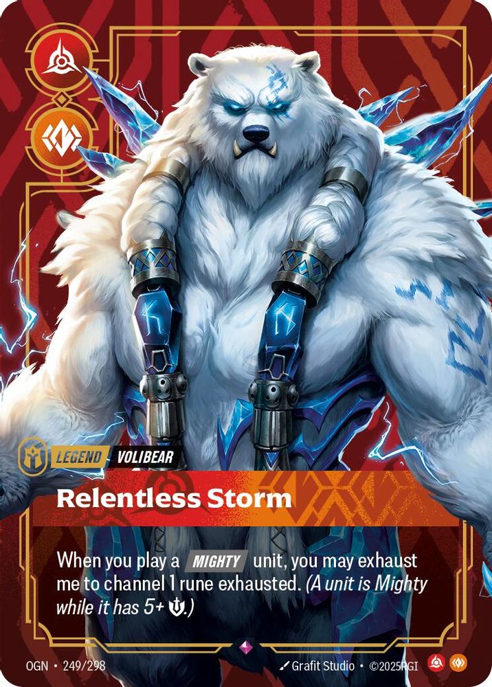 Volibear - Relentless Storm 249/298 Rare Origins Foil