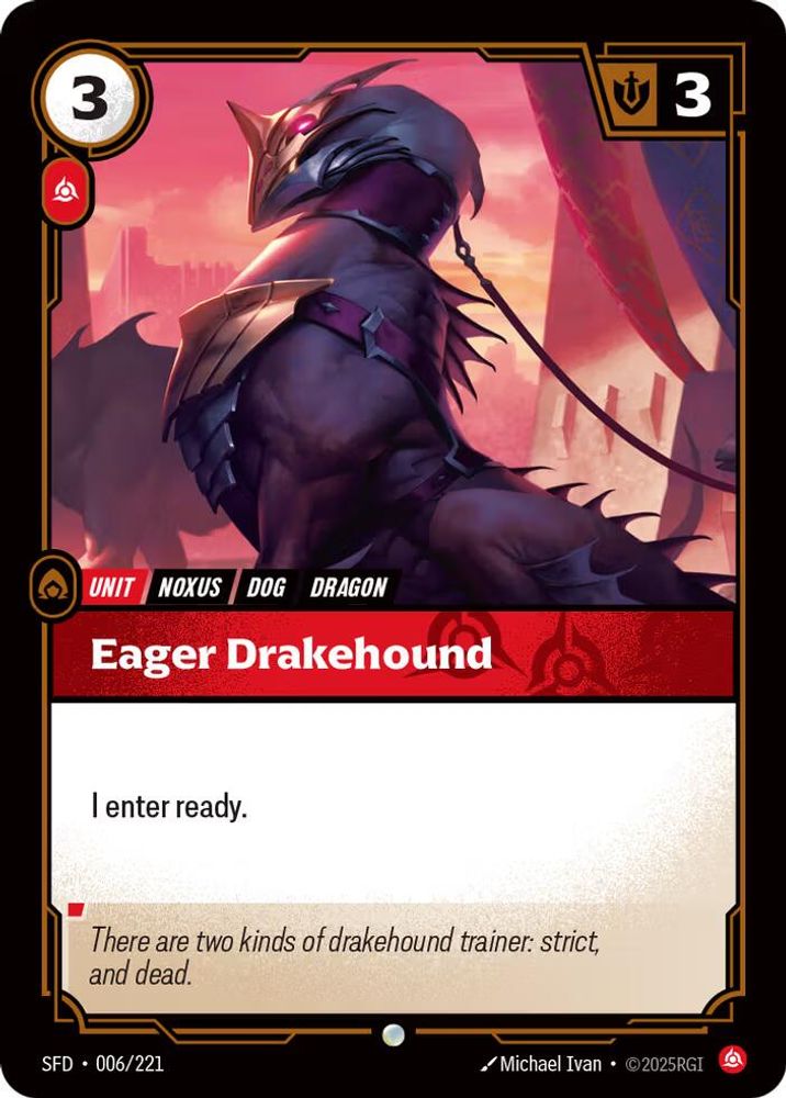 Eager Drakehound 006/221 Common Spiritforged