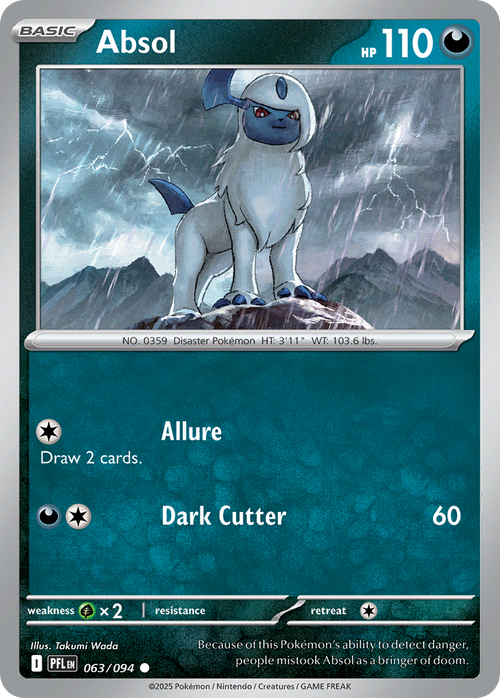Absol 063/094 Common Phantasmal Flames