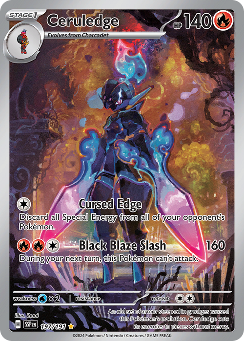 Ceruledge 197/191 Illustration Rare Surging Sparks Holo
