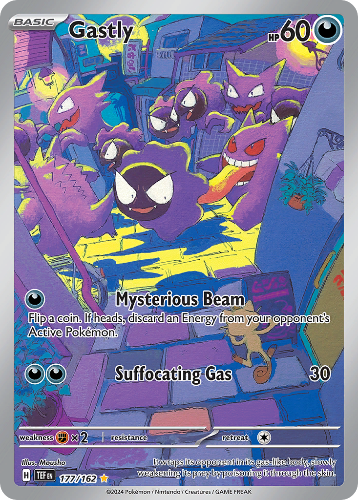 Gastly 177/162 Illustration Rare Temporal Forces Holo