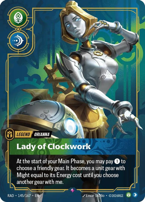 Orianna, Lady of Clockwork 145/167 Rare Radiance Foil