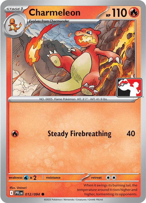 Charmeleon 012/094 Common Prize Pack Series Cards