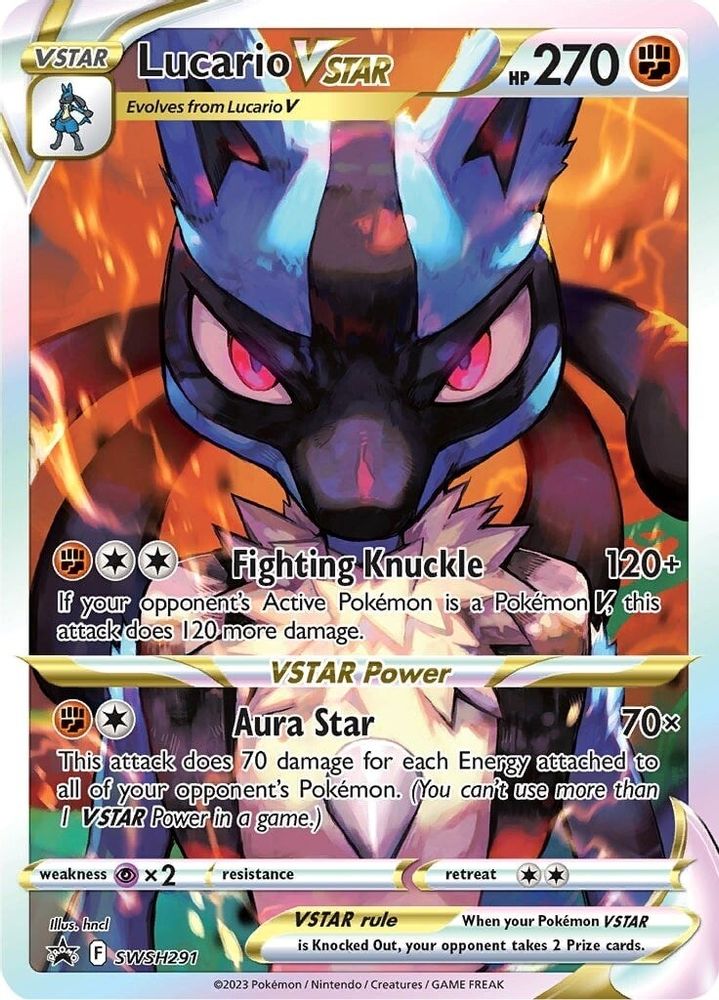 Lucario VSTAR SWSH291 Holo Promo Sword & Shield Promo Pokemon NM