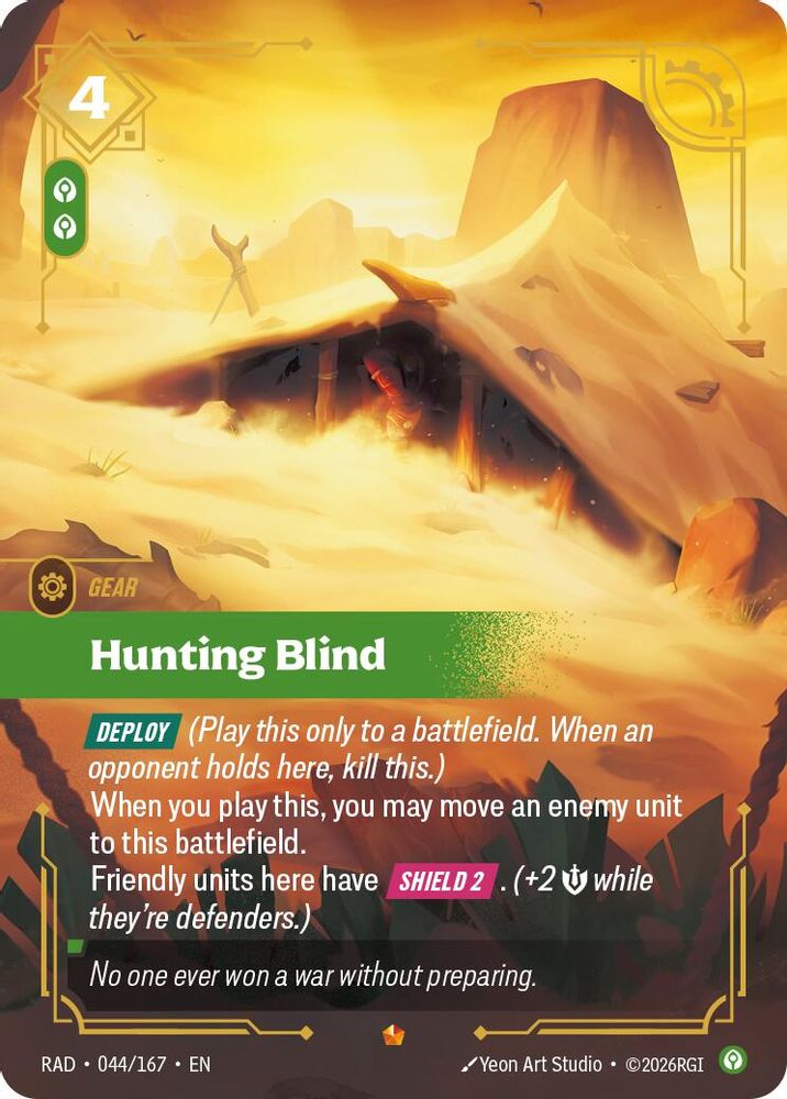 Hunting Blind 044/167 Epic Radiance Riftbound Foil NM