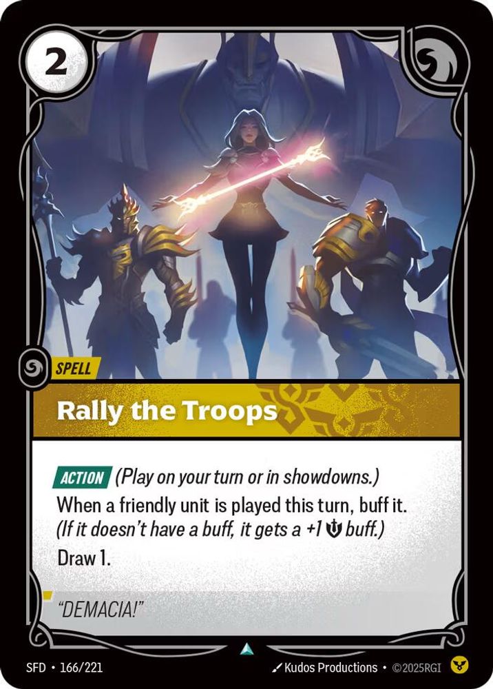 Rally the Troops 166/221 Uncommon Spiritforged