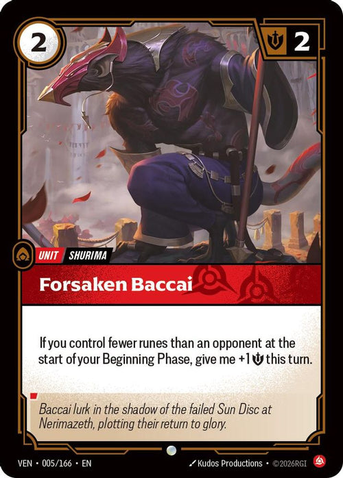 Forsaken Baccai 005/166 Common Vendetta