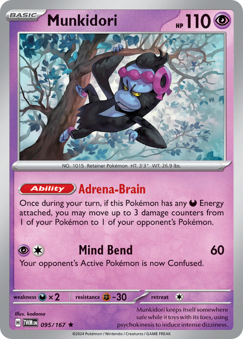 Munkidori 095/167 Rare Twilight Masquerade Reverse Holo