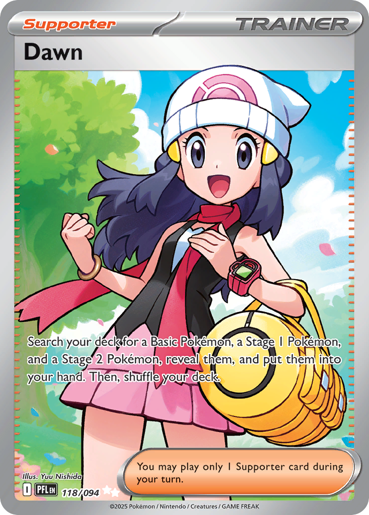 Dawn 118/094 Double Rare Phantasmal Flames Pokemon Holo NM