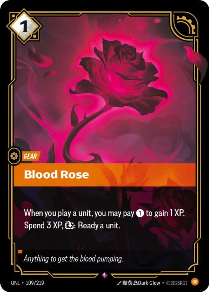 Blood Rose 109/219 Rare Unleashed Foil