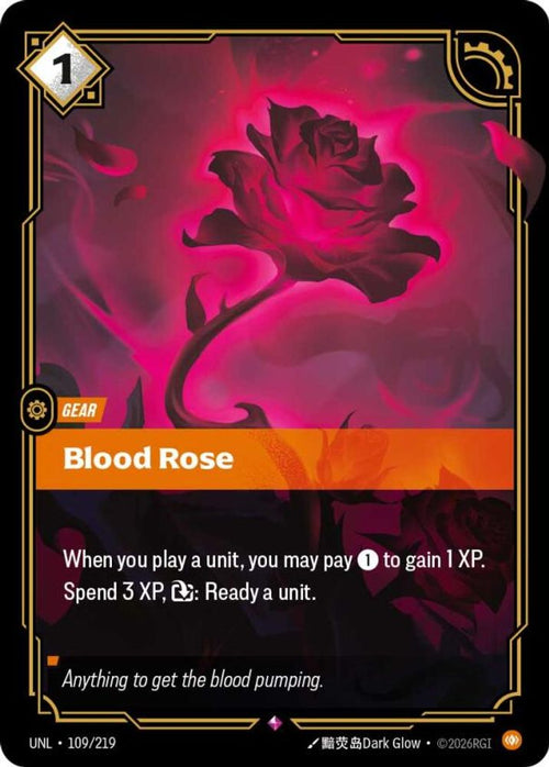 Blood Rose 109/219 Rare Unleashed Foil