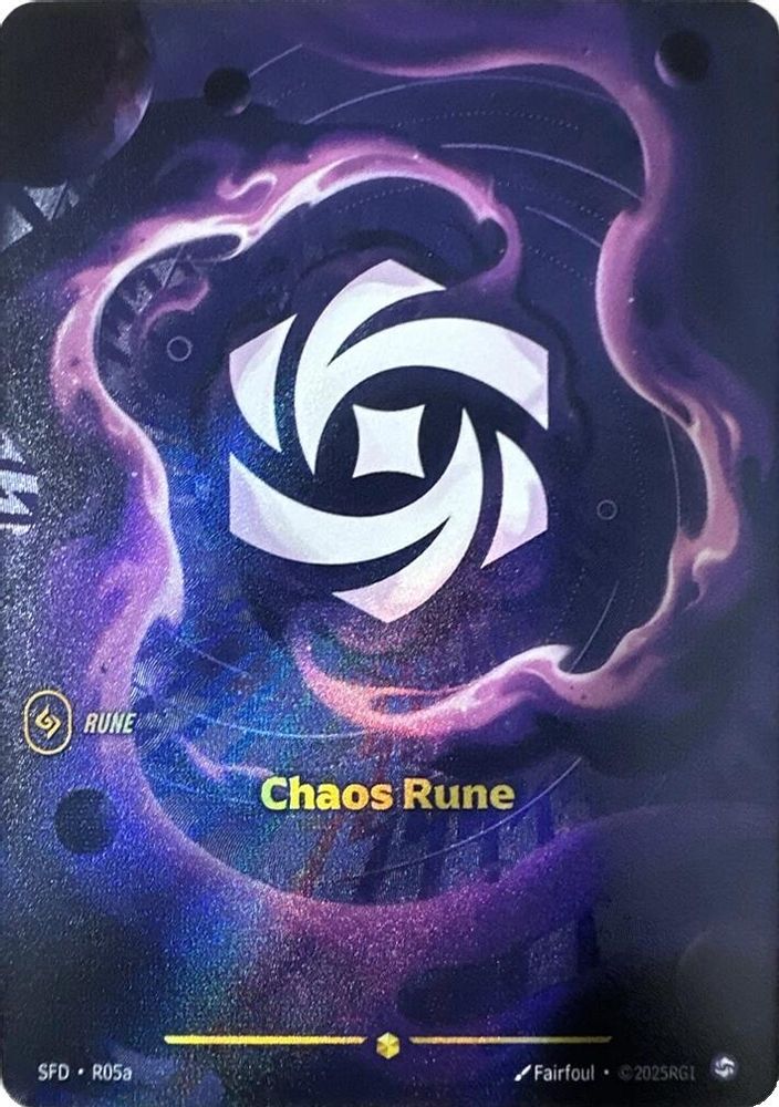 Chaos Rune (R05a) R05A Showcase Spiritforged Foil