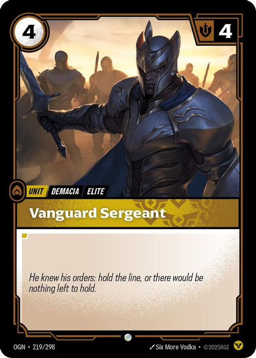 Vanguard Sergeant 219/298 Common Origins