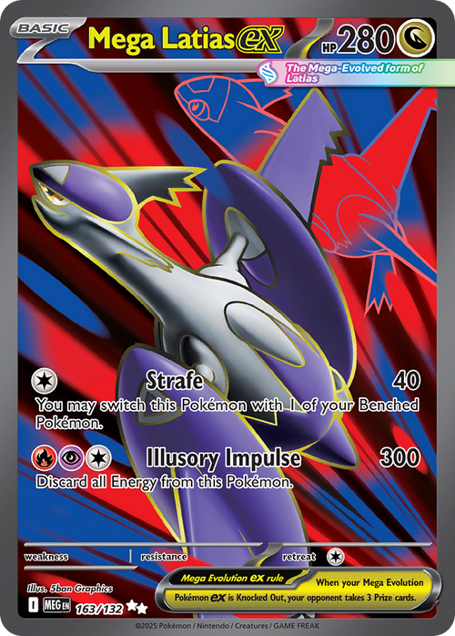 Mega Latias ex 163/132 Ultra Rare Mega Evolution Holo