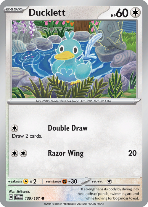 Ducklett 139/167 Common Twilight Masquerade