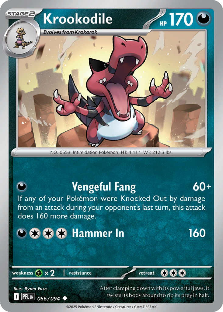 Krookodile 066/094 Uncommon Phantasmal Flames
