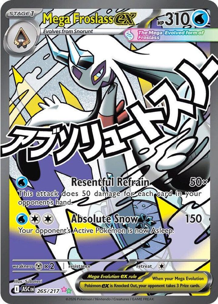 Mega Froslass ex 265/217 Mega Attack Rare Ascended Heroes Holo