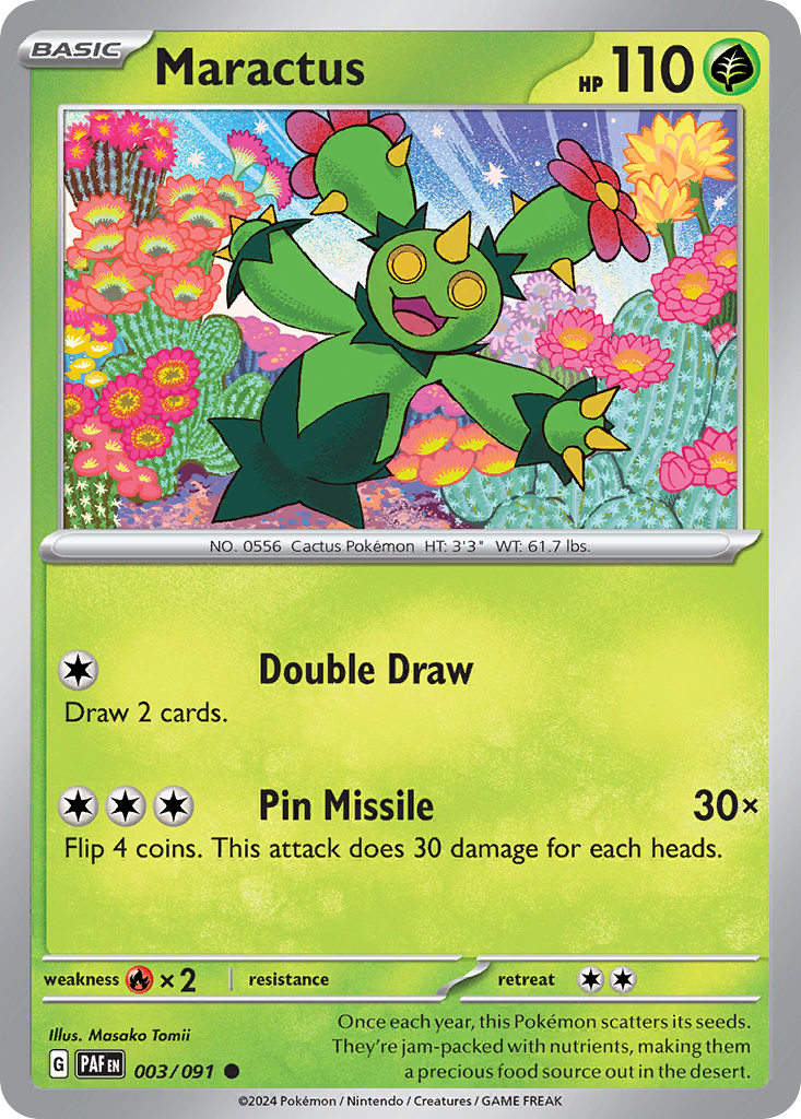 Maractus 003/091 Common Paldean Fates
