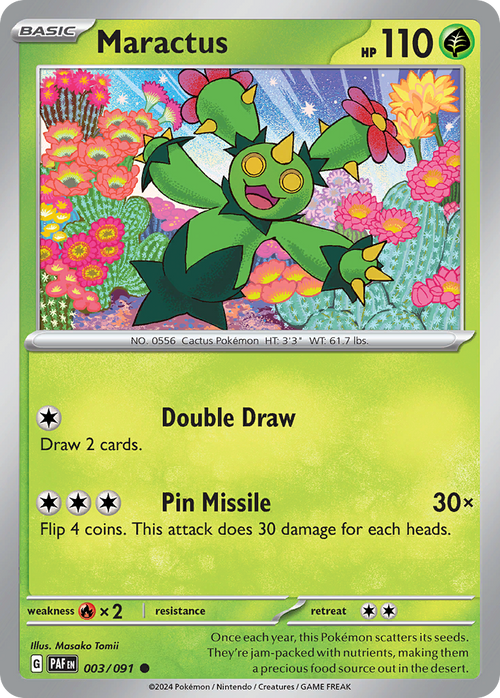 Maractus 003/091 Common Paldean Fates