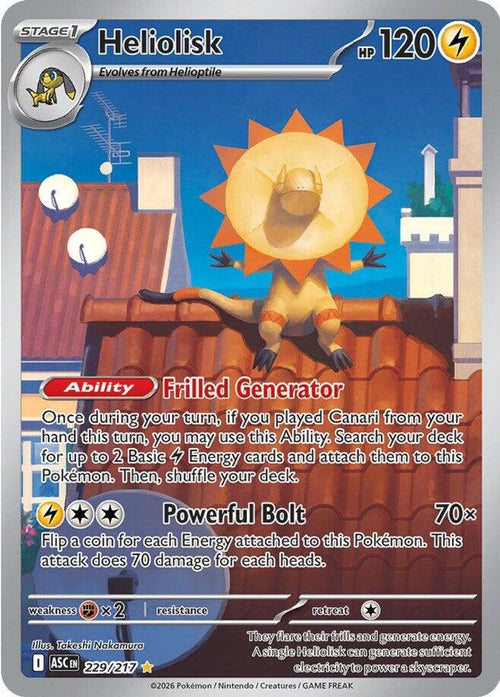 Heliolisk 229/217 Illustration Rare Ascended Heroes Holo