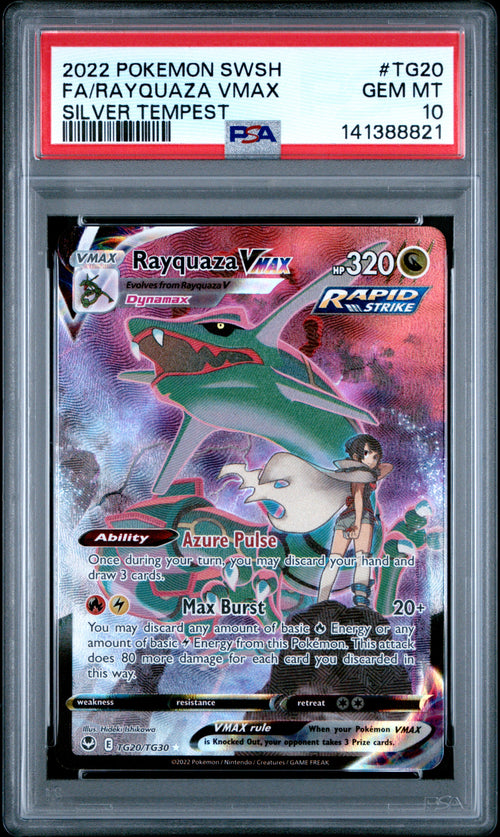 Rayquaza Vmax TG20/TG30 Silver Tempest Pokemon PSA 10 Gem Mint